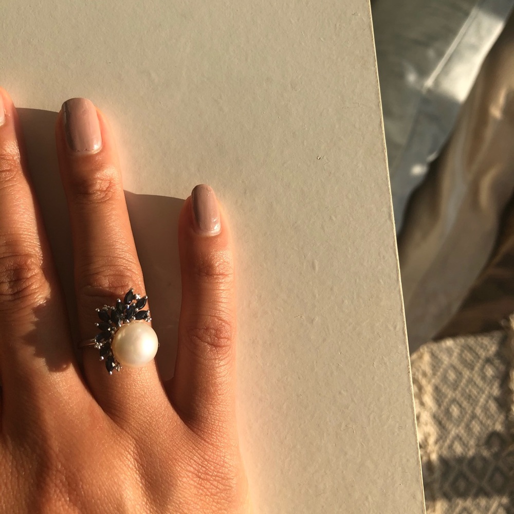 Pear set (earrings/ring)